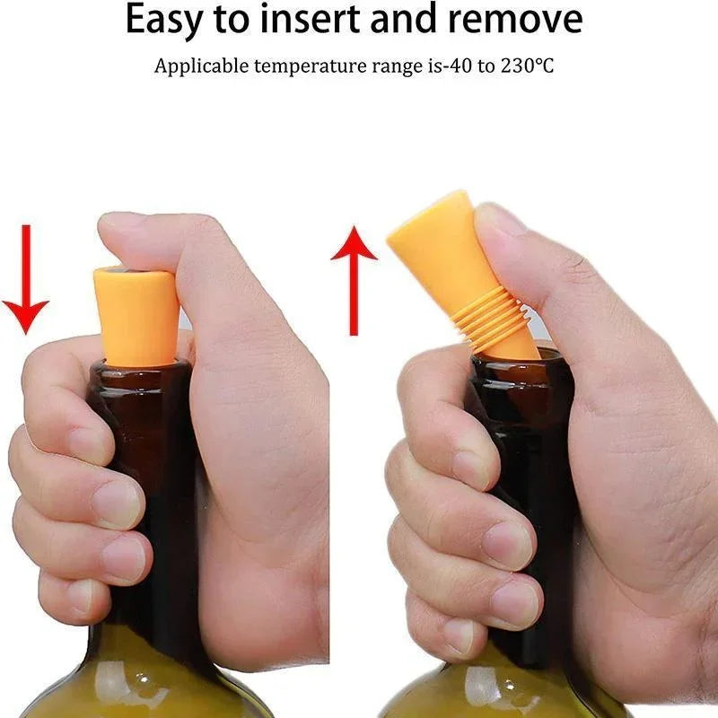 Reusable Silicone Wine Bottle Stopper
