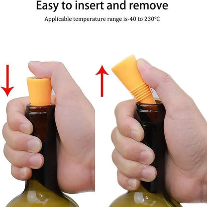 Reusable Silicone Wine Bottle Stopper