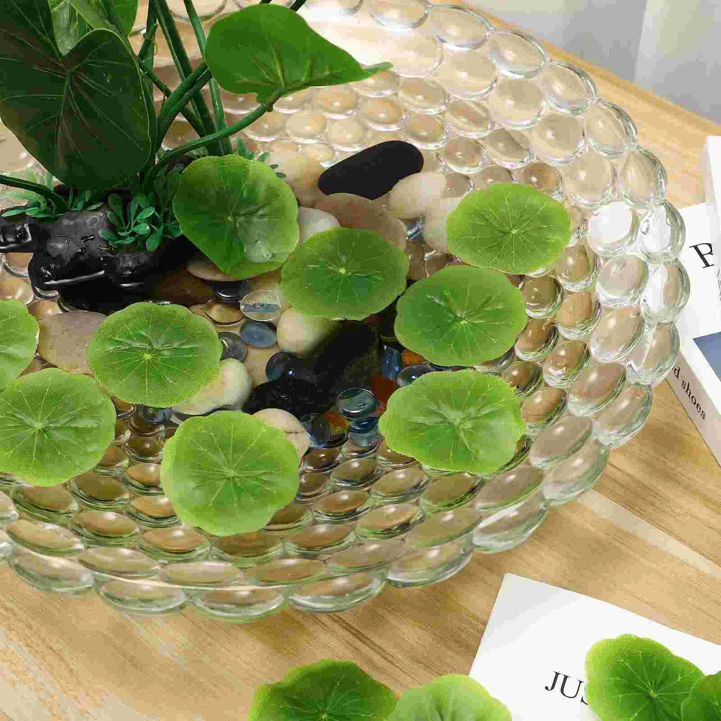 30Pcs Artificial Lotus Leaves For Aquarium