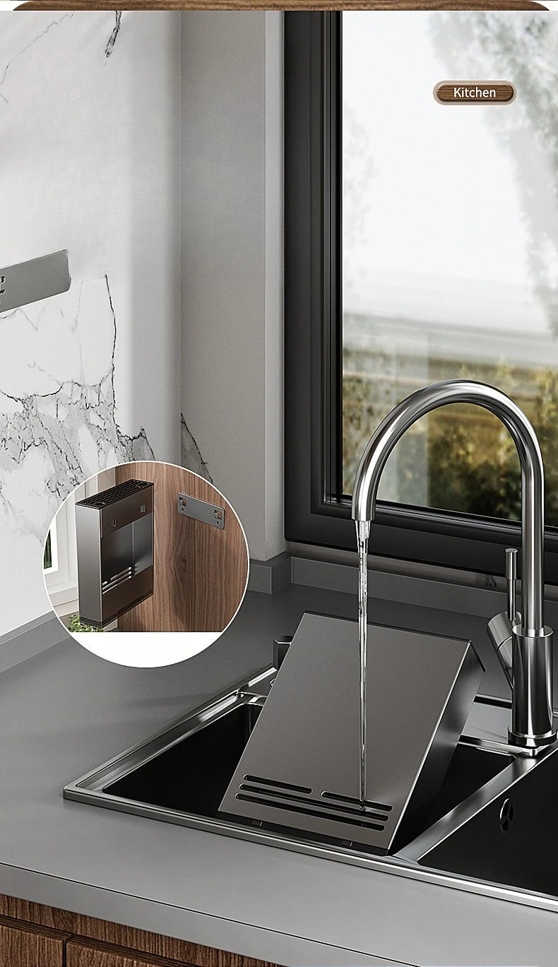 Wall-Mounted Kitchen Storage Rack