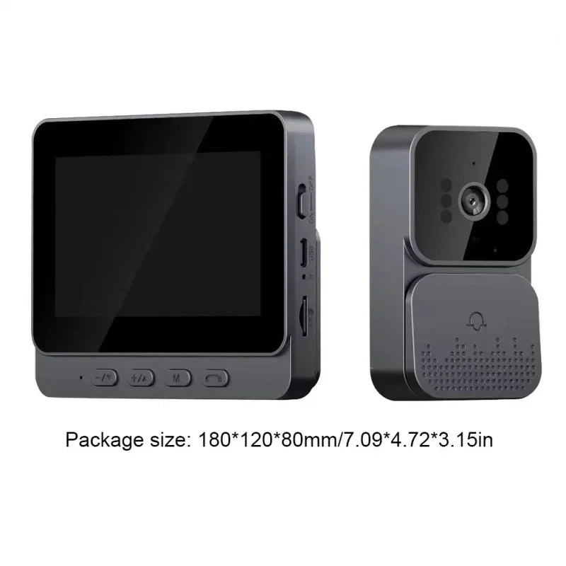 Smart Wireless Video Doorbell with 4.3” Indoor Display & Night Vision