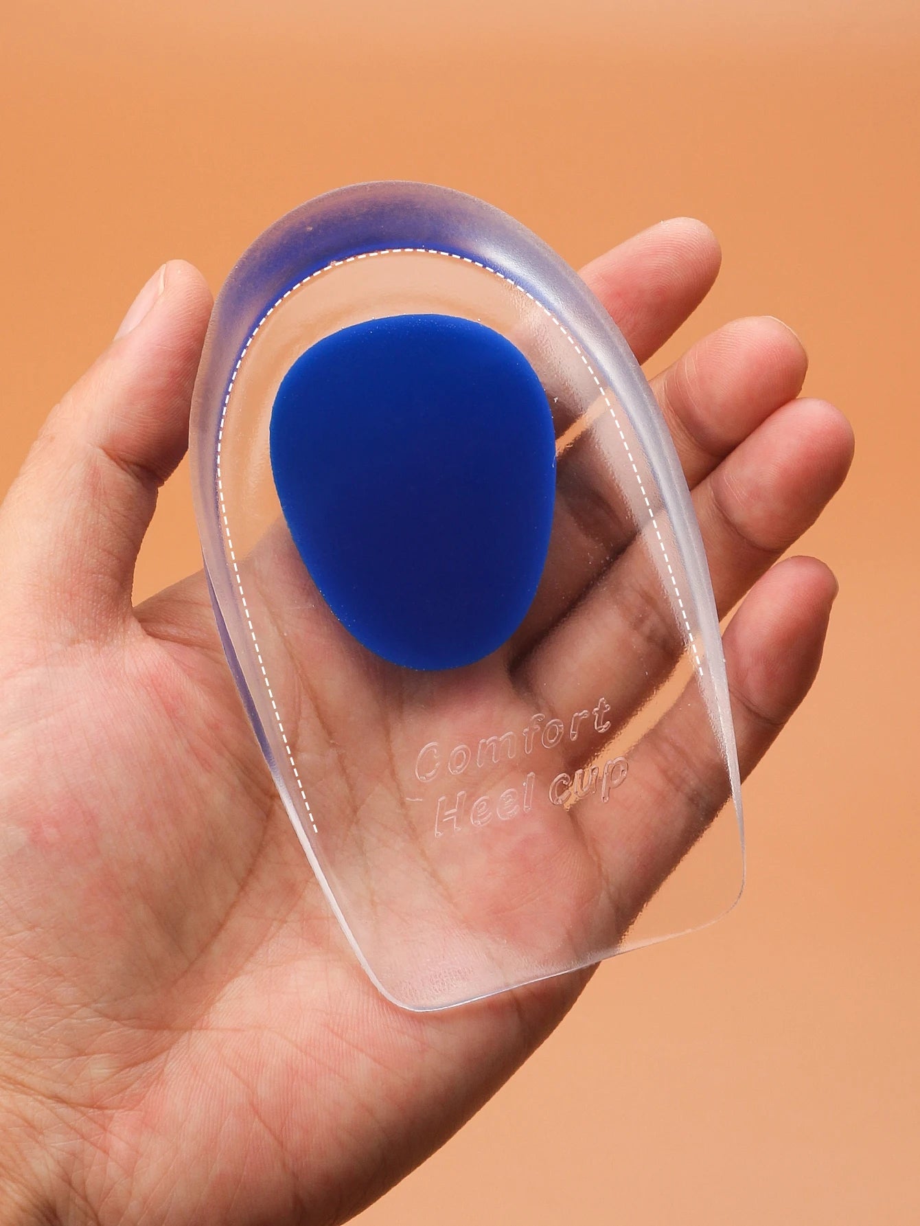 Silicone Gel Heel Cups for Pain Relief & Shock Absorption