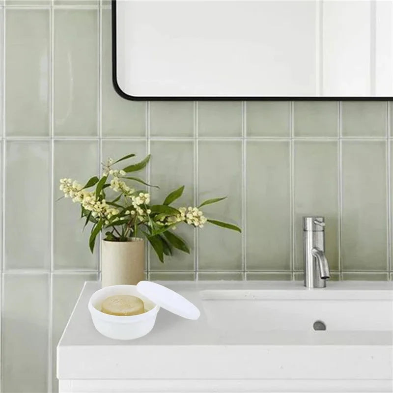 Round Travel Soap Box with Lid