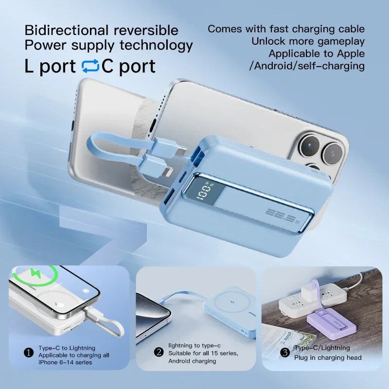10000mAh Magnetic Wireless Power Bank