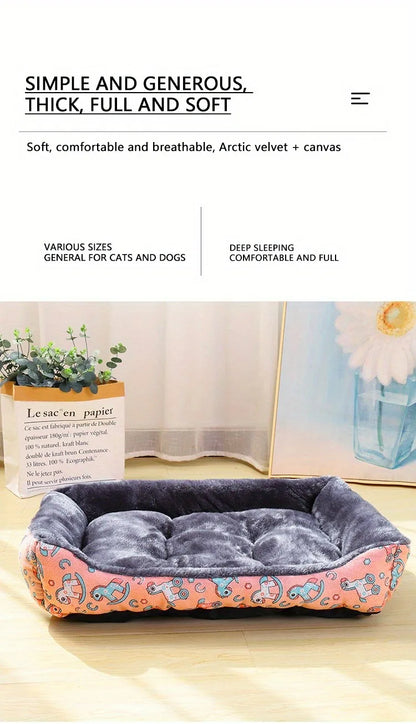 Orthopedic Plush Pet Sofa Bed