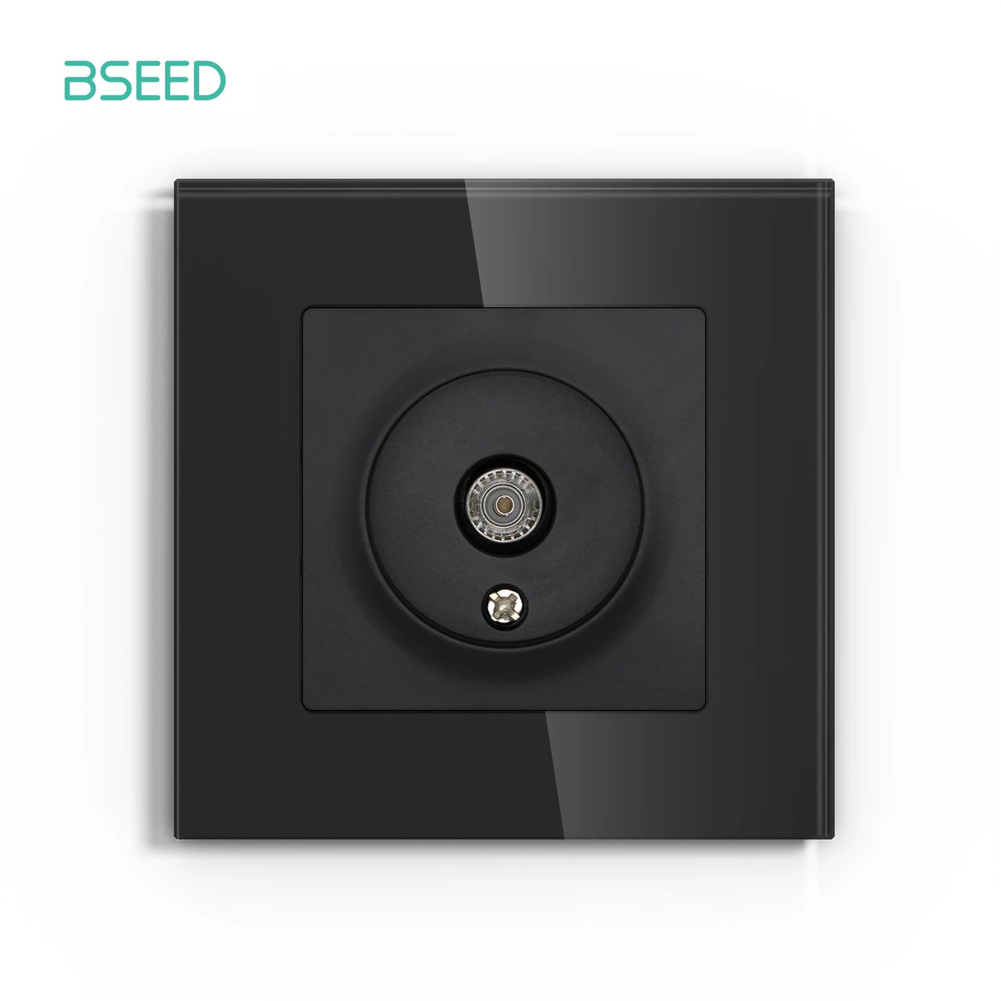 BSEED Glass Wall Socket Outlet – TV, RJ45, Telephone & Satellite