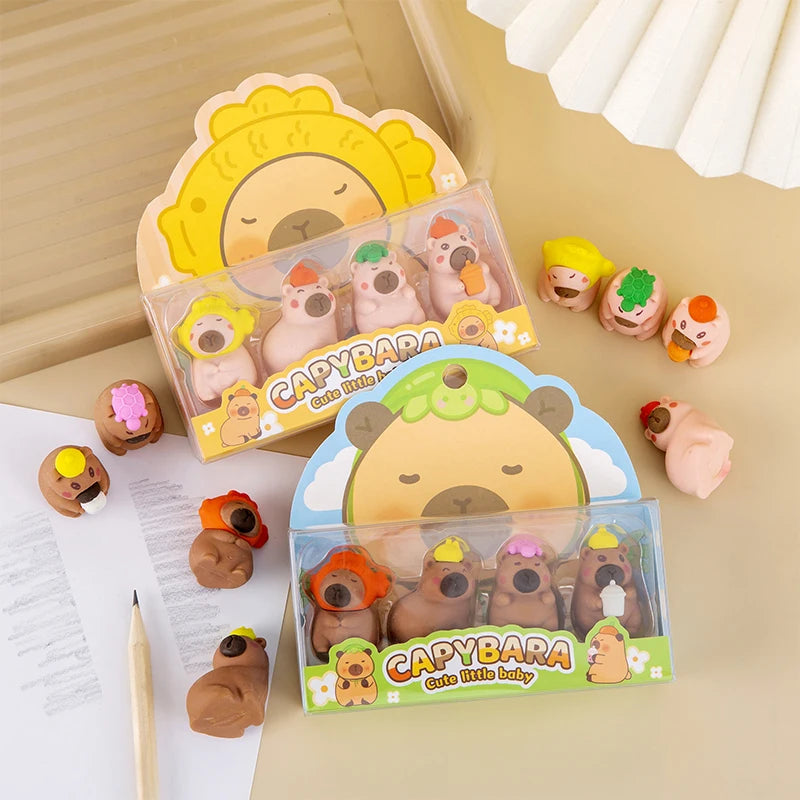 Cute Stationery Capybara Eraser