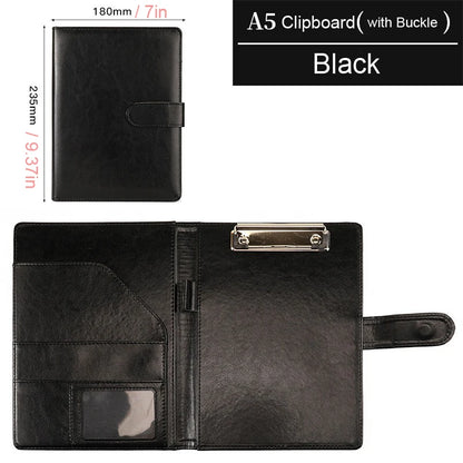 A5/B5 Executive Leather Padfolio Clipboard