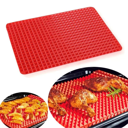 Silicone Pyramid Baking Mat for Oven, BBQ & Pizza