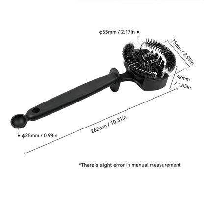 Espresso Machine Group Head Cleaning Brush with Removable Cleaning Head