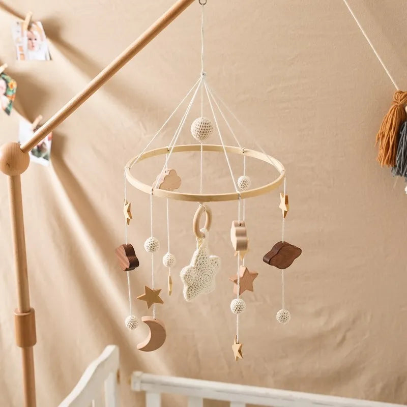 Wooden Baby Crib Mobile