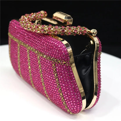 Luxury Rhinestone Evening Clutch Bag