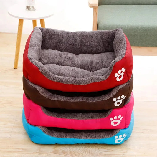 Large Dog Bed – Warm Cotton Pet Kennel Nest