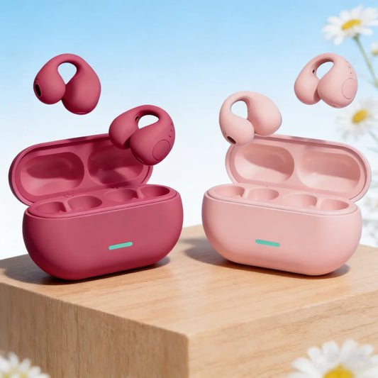 TWS Bluetooth 5.3 Clip-On Wireless Earbuds