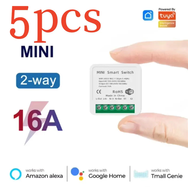 Mini WiFi Smart Switch Module 16A