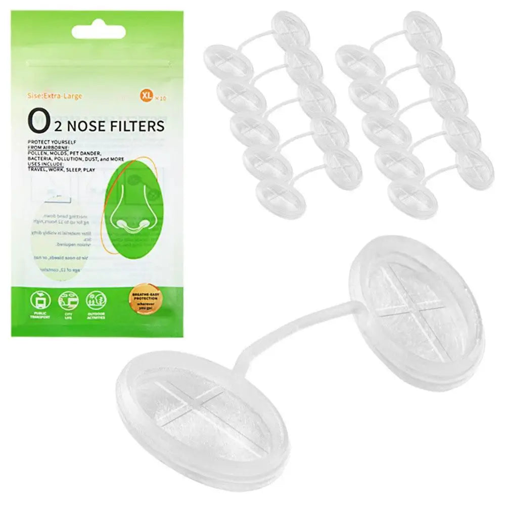 Invisible Nasal Air Filters for Dust & Allergy Protection
