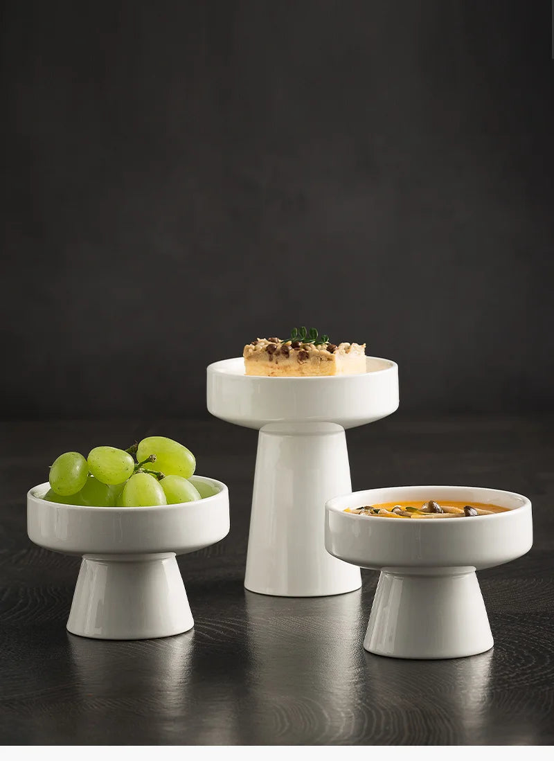 Ceramic Pedestal Serving Bowl