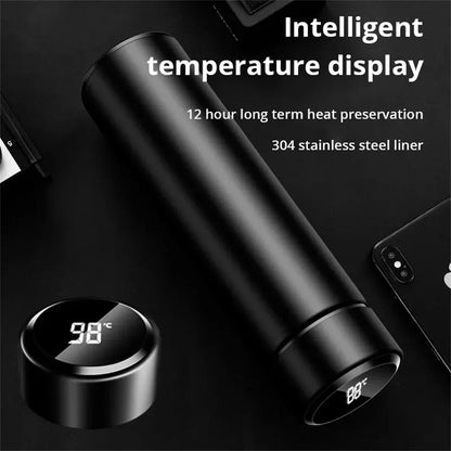 Smart Temperature Display Thermos Bottle
