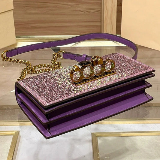 Glitter Evening Crossbody Bag