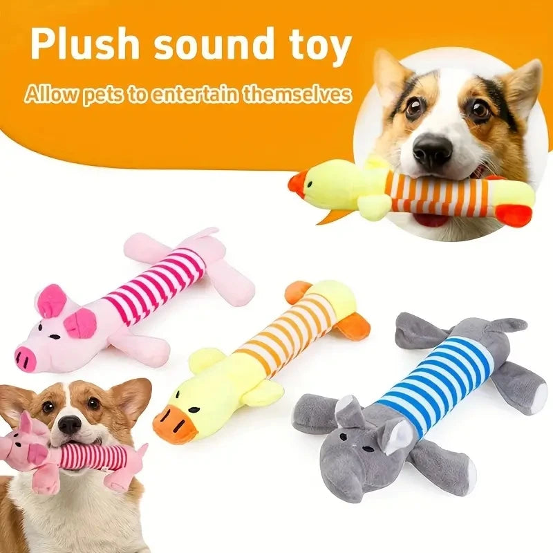 Squeaky Plush Dog Toy