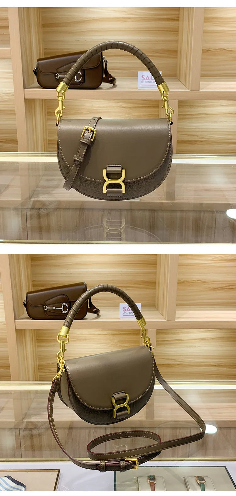 Vintage Leather Diaper Bag