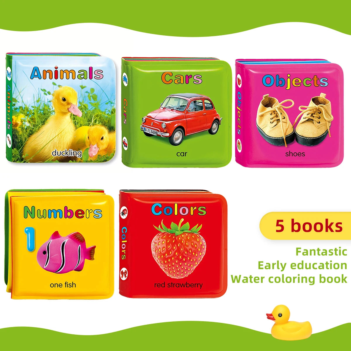 Baby Bath Book Waterproof English Toy