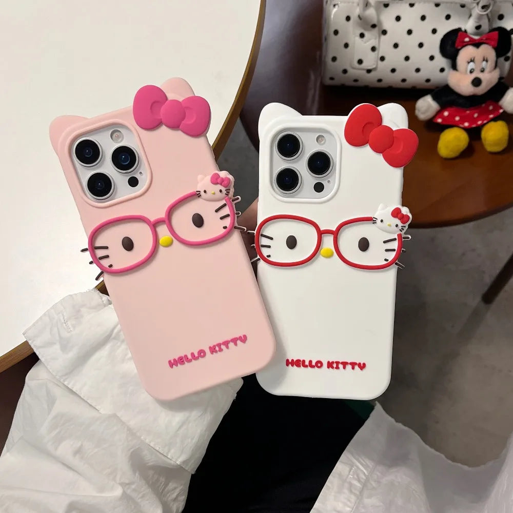 Hello Kitty 3D Silicone Phone Case for iPhone