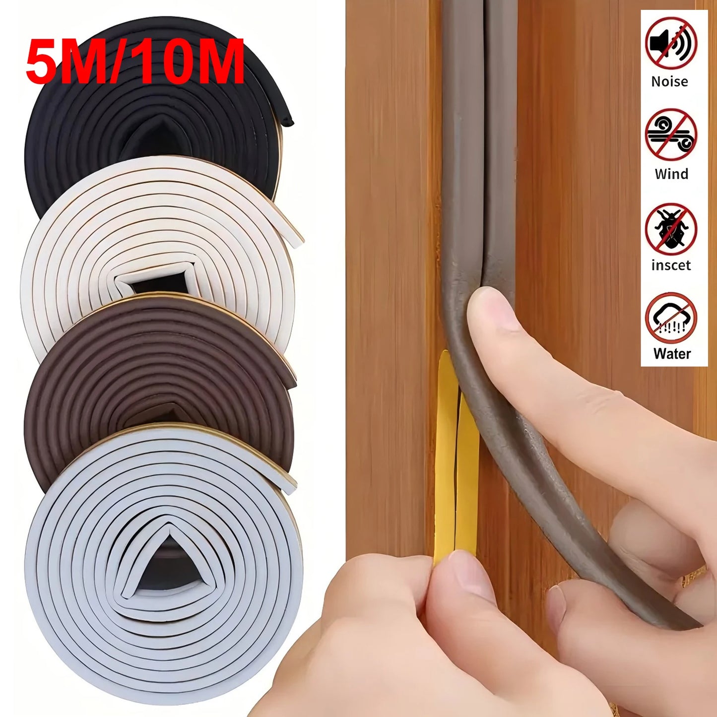 Self-Adhesive EPDM Door & Window Weather Seal Strip