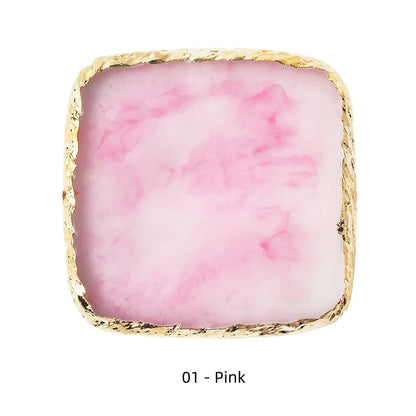 Natural Resin Stone Nail Art Display Palette