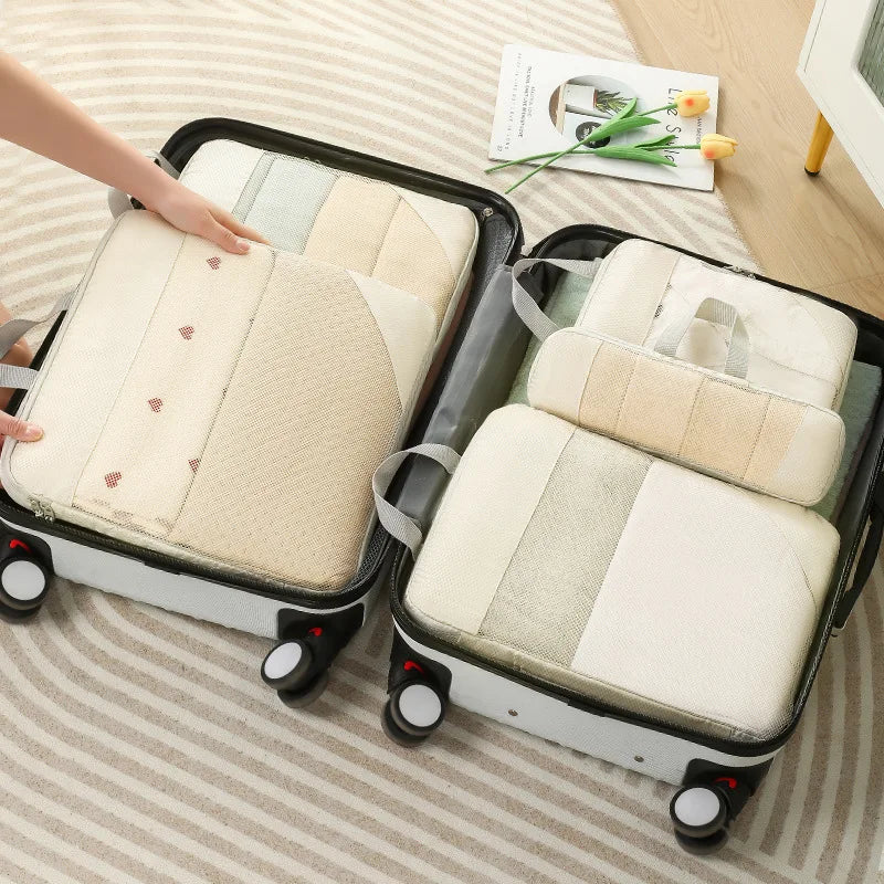 Travel Packing Cubes Compression Organizer Set