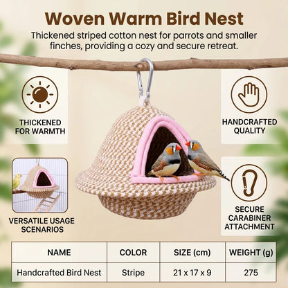 Handwoven Cotton Bird Nest House