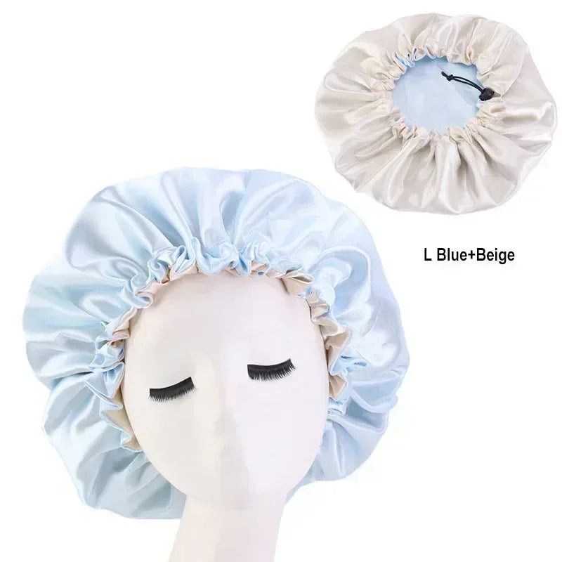 Reversible Satin Bonnet Hair Cap