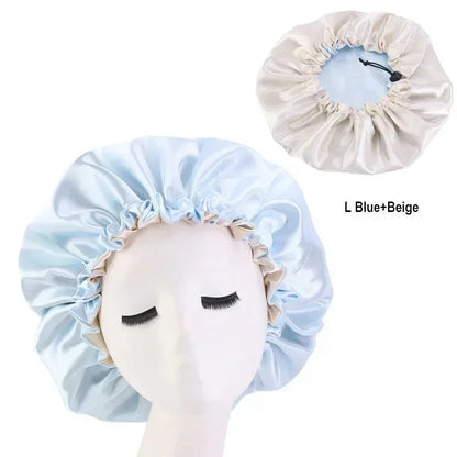 Reversible Satin Bonnet Hair Cap