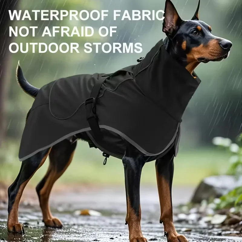 Waterproof Dog Raincoat with Reflective Strip