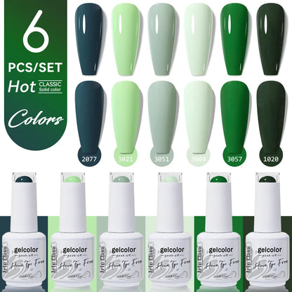 Arte Clavo 6PCS HEMA & TPO Free Gel Nail Polish Set