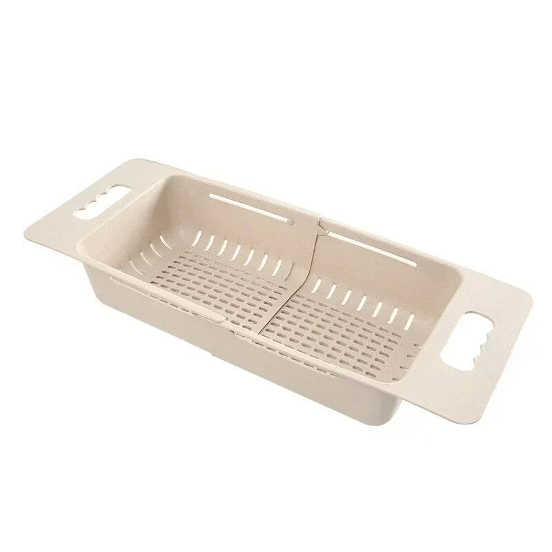 Adjustable Over-the-Sink Dish Drainer Basket
