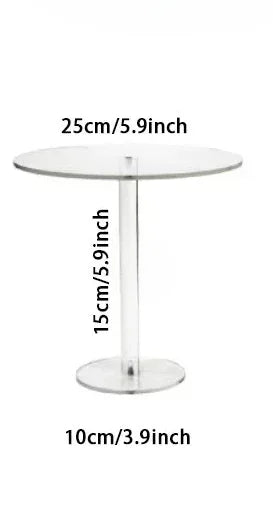 Mini Transparent Acrylic Cake Stand