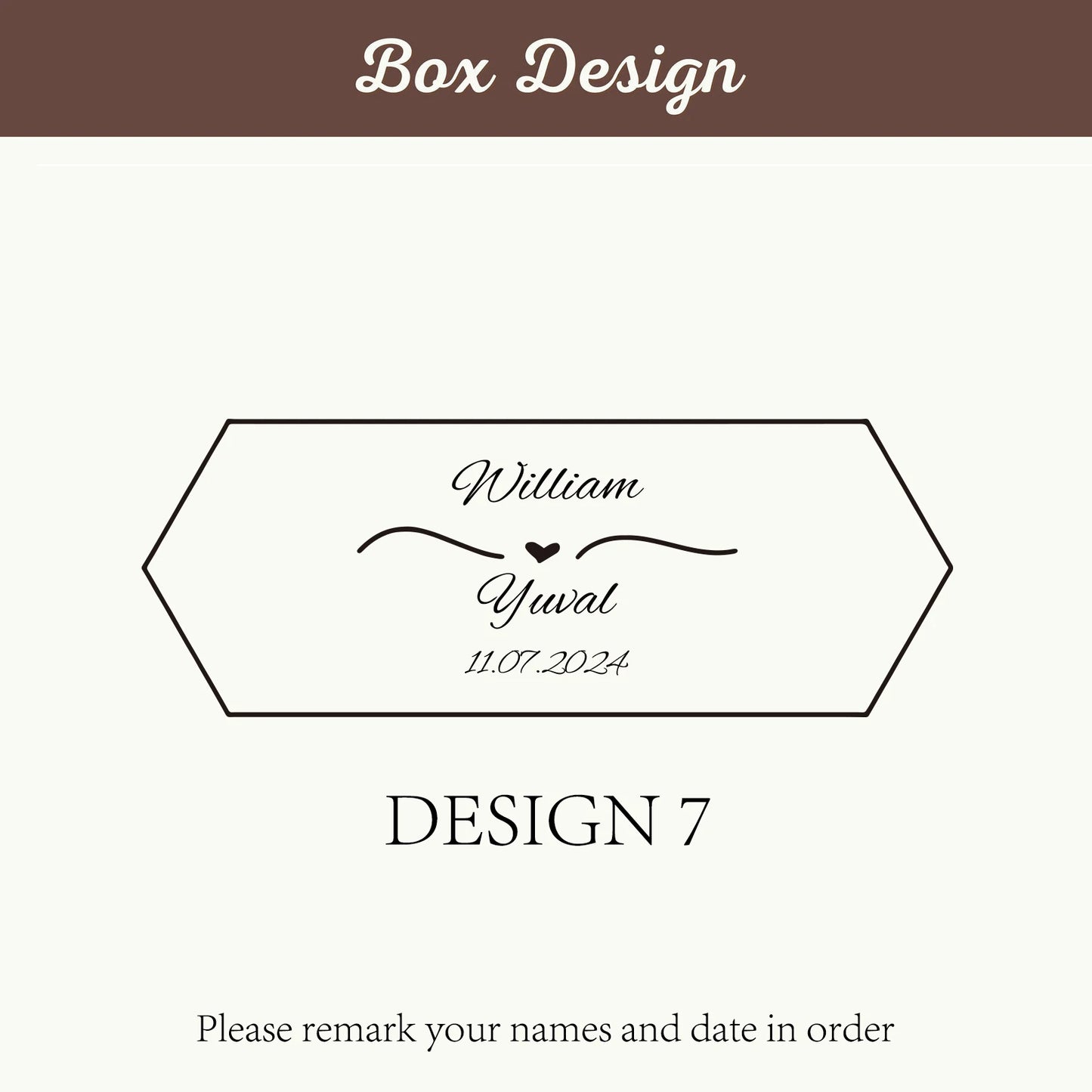 Personalized Wooden Double Ring Box with Clear Window