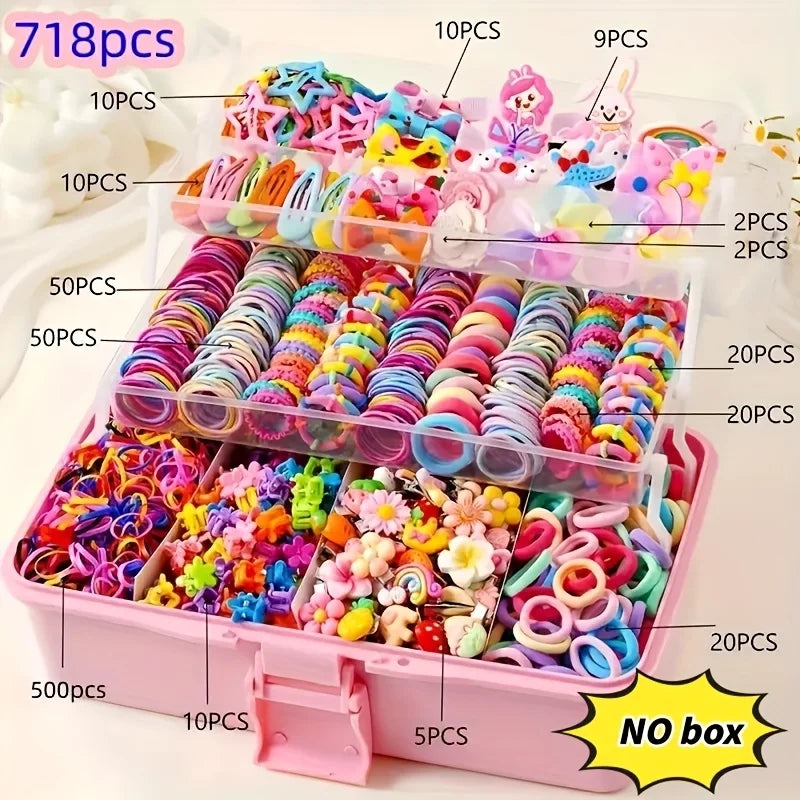 718pcs Girls Hair Accessories Set