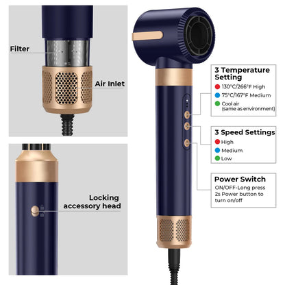 UKLISS 7 in 1 Hair Dryer Brush Air Styler Set