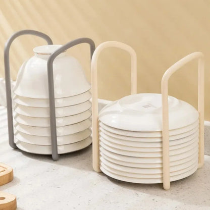 Adjustable Desktop Bowl & Plate Storage Rack
