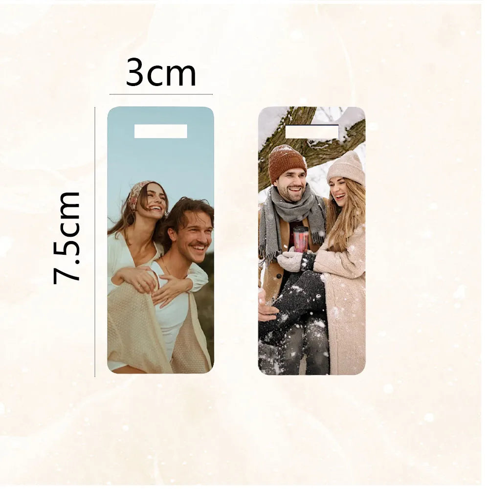 Custom Photo Double-Sided Alloy Luggage Tag