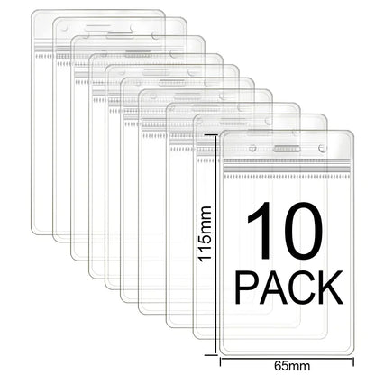 Waterproof Clear ID Badge Holder Sleeve