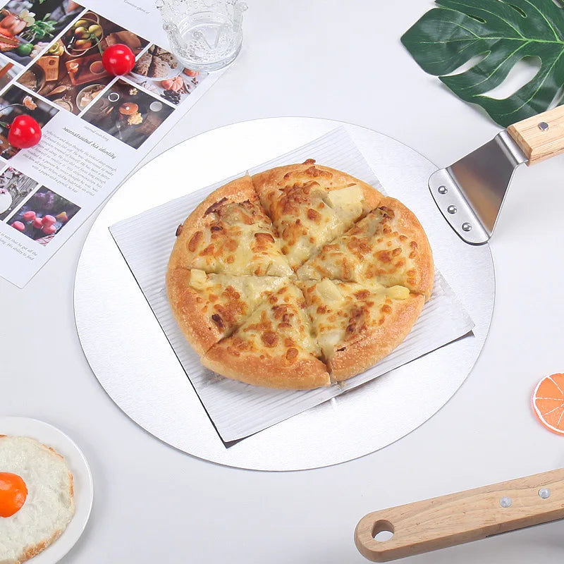 Stainless Steel Pizza Peel with Wooden Handle