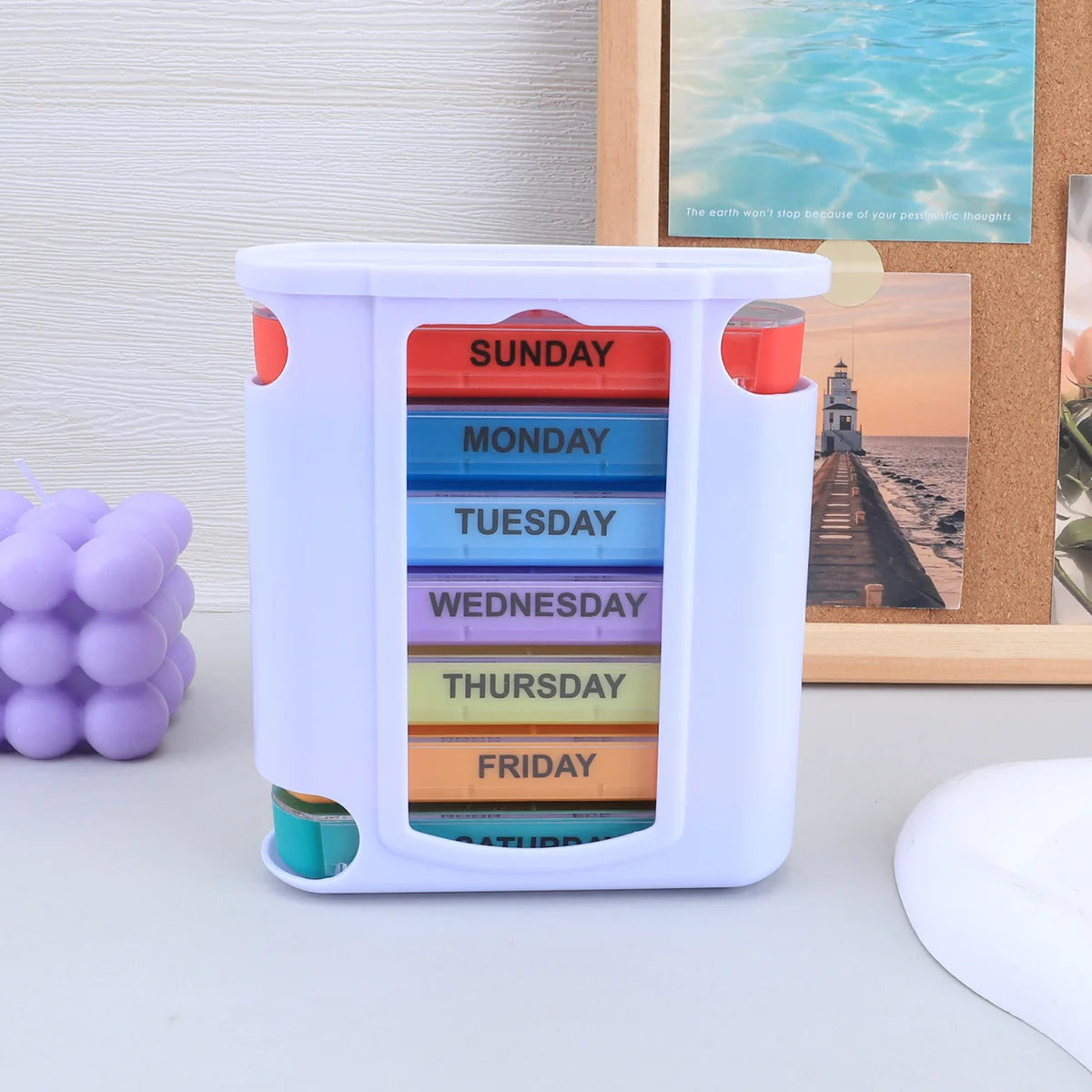 7-Day Weekly Pill Organiser Box