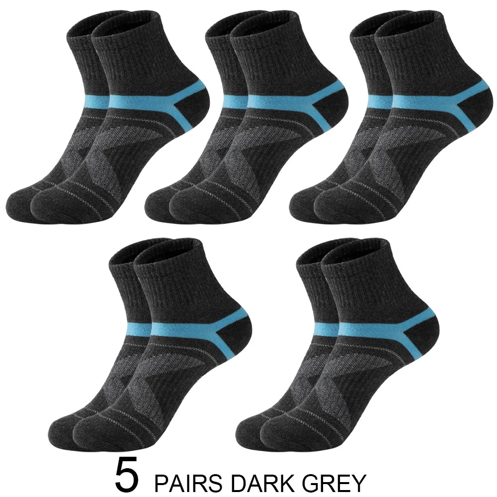 Men’s Cotton Sports Crew Socks 5 Pairs