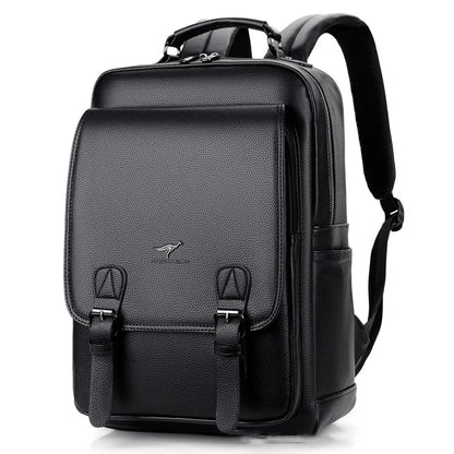 Men'S Backpack PU Leather for Business