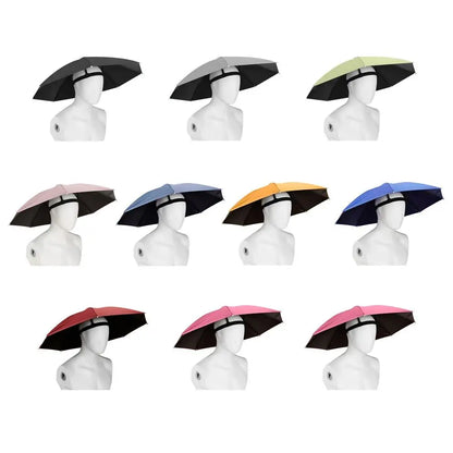 Foldable Head Umbrella Hat