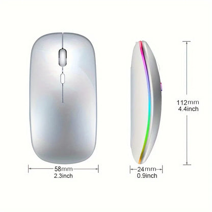 Rechargeable Bluetooth & 2.4GHz Wireless Mouse