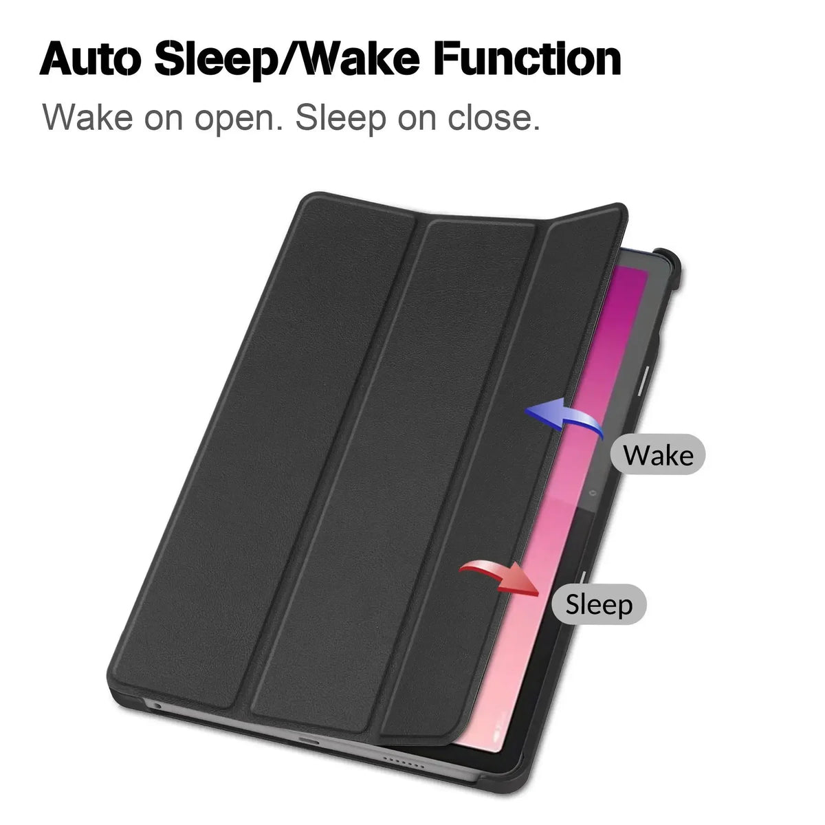 Lenovo Tab P12 12.7" Magnetic Tri-Fold Tablet Case